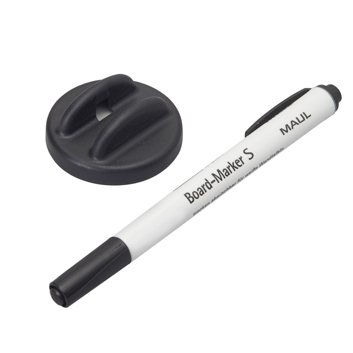 Maul -  Whiteboardwisser  met stift zwart magnetisch