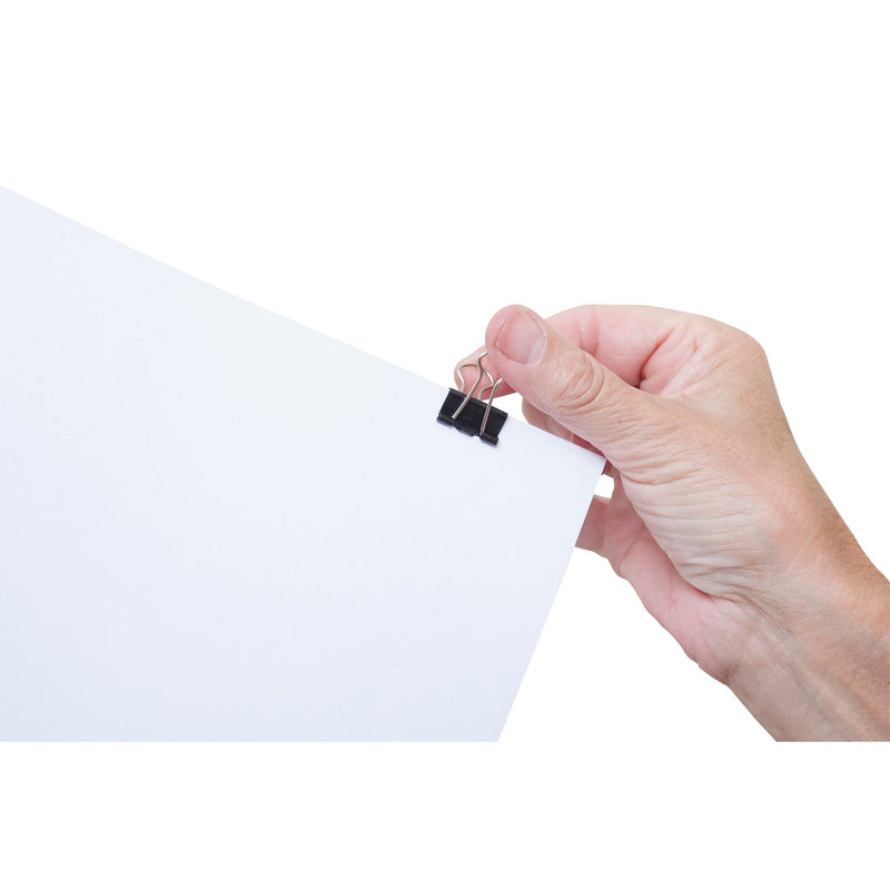 Maul -  Papierklem  213 foldback 19mm zwart 12 stuks
