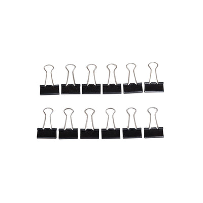 Maul -  Papierklem 213 Foldback 25mm zwart 12 stuks