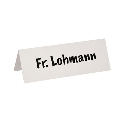 Maul -  Tafelnaambord karton  21x7.5cm wit