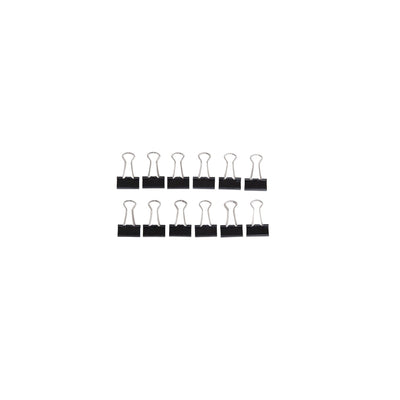 Maul -  Papierklem  213 foldback 13mm zwart 12 stuks