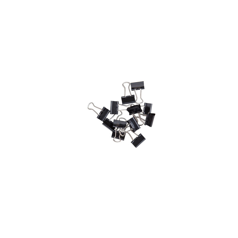 Maul -  Papierklem  213 foldback 16mm zwart 12 stuks