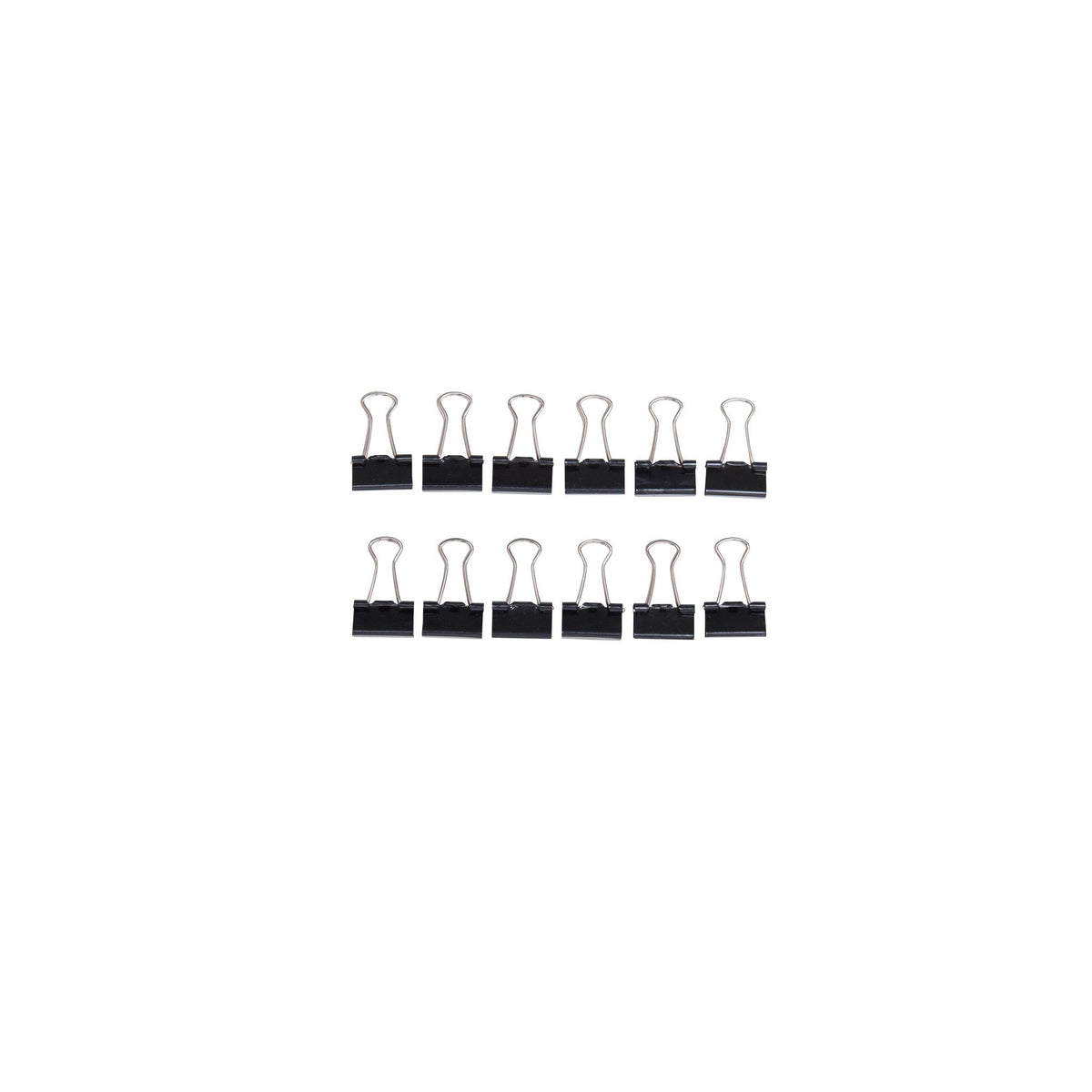 Maul -  Papierklem  213 foldback 16mm zwart 12 stuks