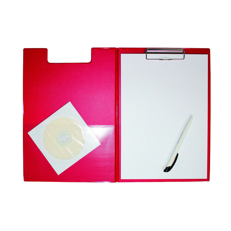Maul -  Klembordmap  a4 staand pvc met penlus rood