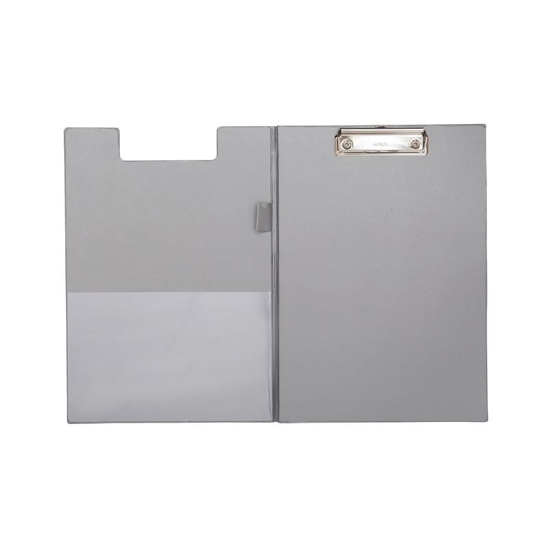 Maul -  Klembordmap  a4 staand penlus pvc zilvergrijs | 12 stuks