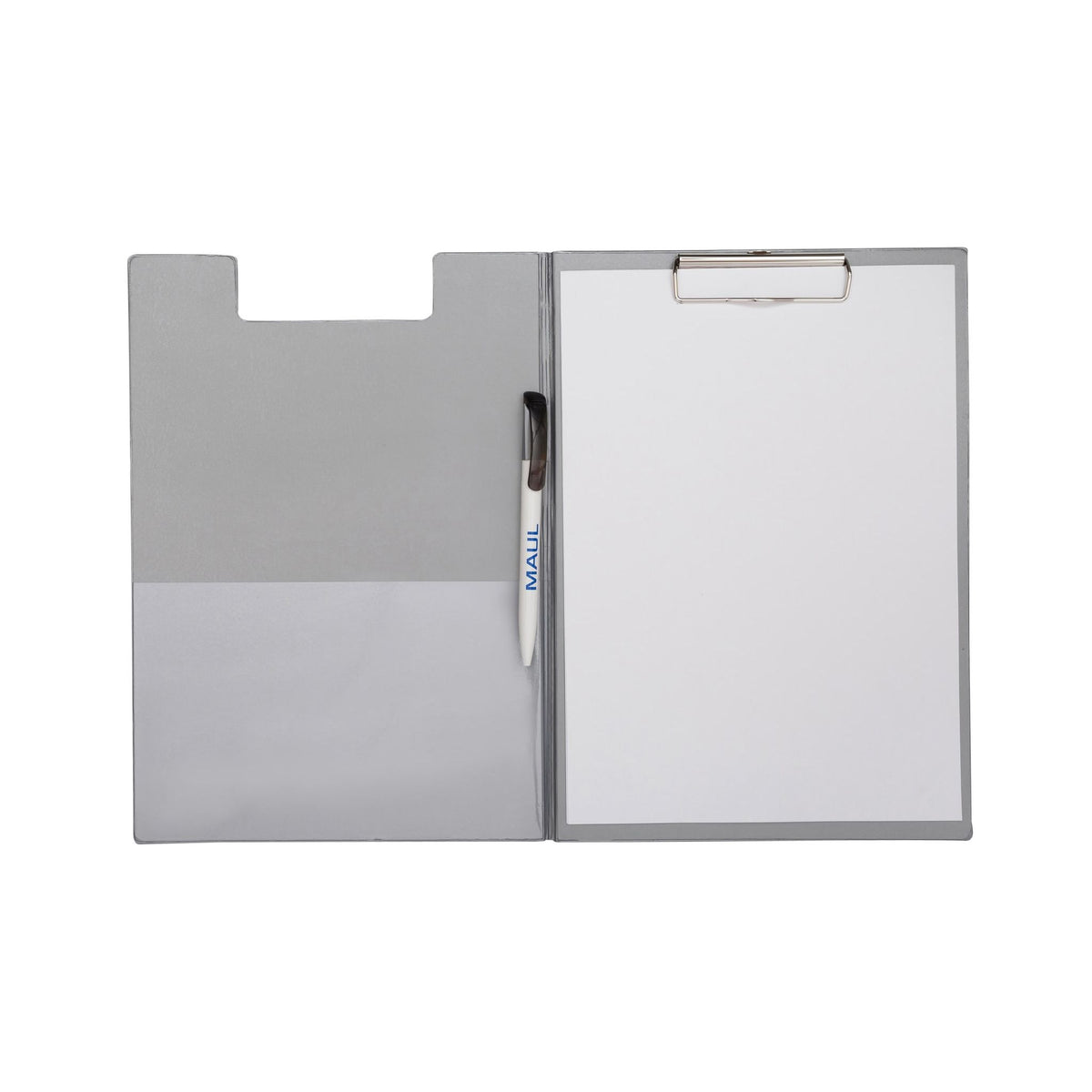 Maul -  Klembordmap  a4 staand penlus pvc zilvergrijs | 12 stuks