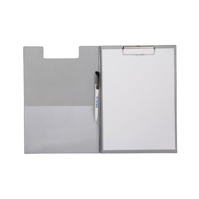 Maul -  Klembordmap  a4 staand penlus pvc zilvergrijs | 12 stuks
