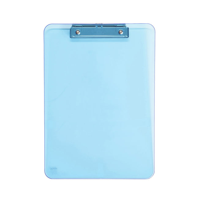 Maul -  Klembord  a4 staand transparant ps neon blauw | 12 stuks