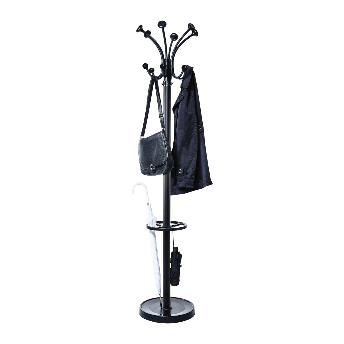 Maul -  Kapstok  nubis stnd 176cm 20 haken zw ral9004