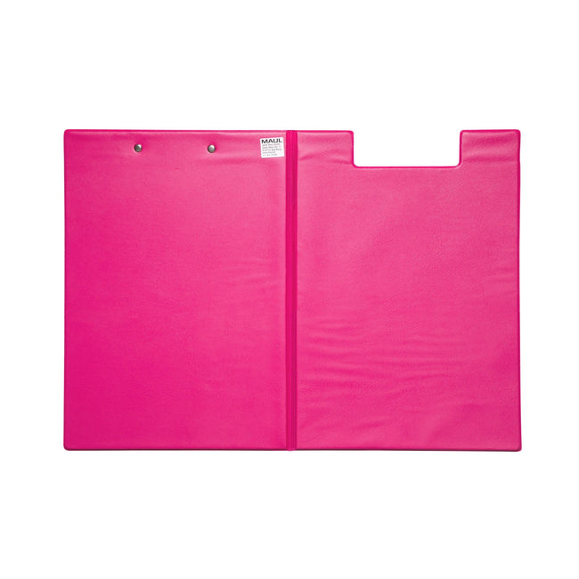 Maul -  Klembordmap  a4 staand penlus pvc neon roze | 12 stuks