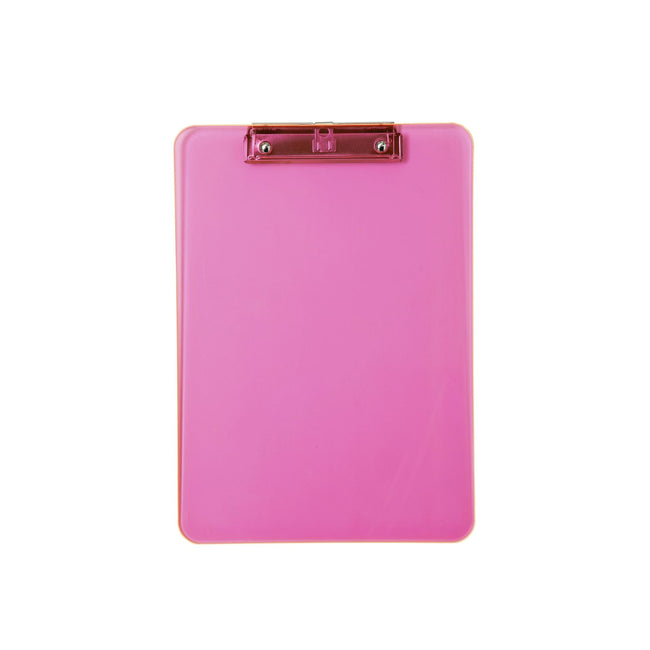 Maul -  Klembord  a4 staand kunststof neon roze | 12 stuks