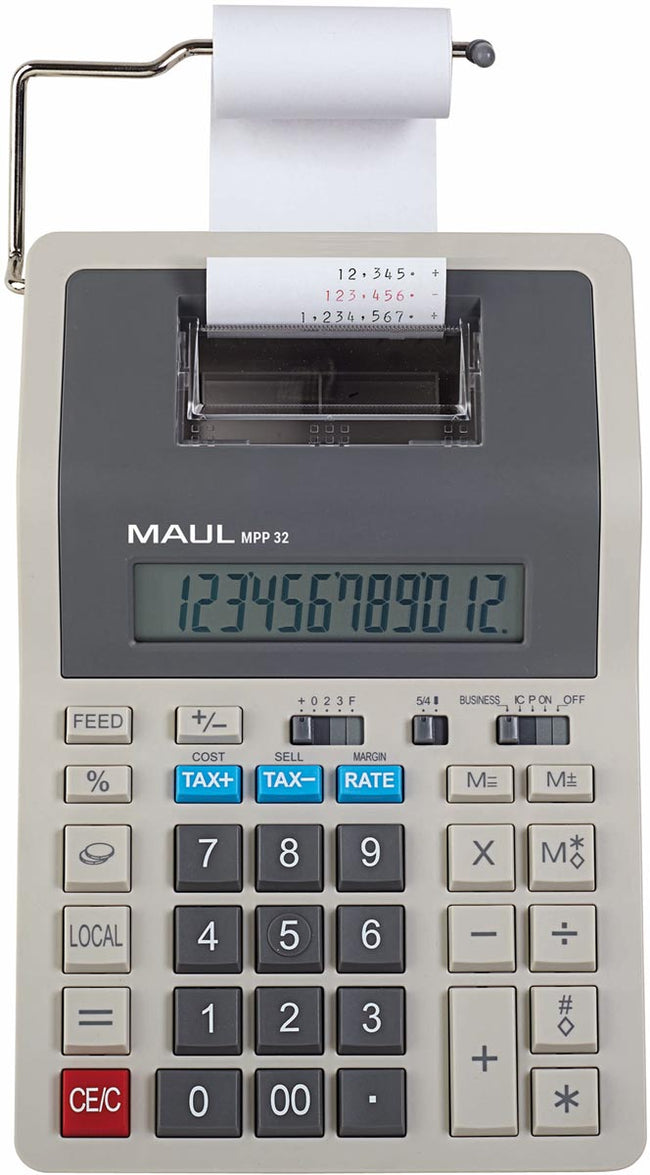 Maul -  bureaurekenmachine met telrol MPP 32
