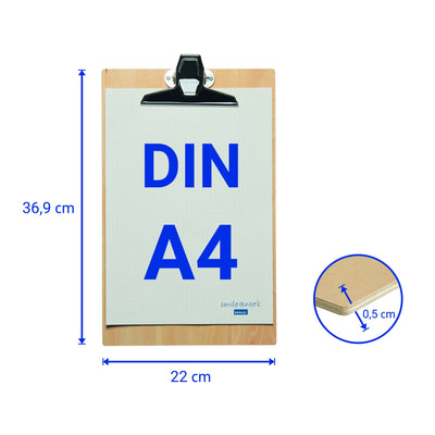 Maul -  Klembord  tilia a4 staand hout | 6 stuks