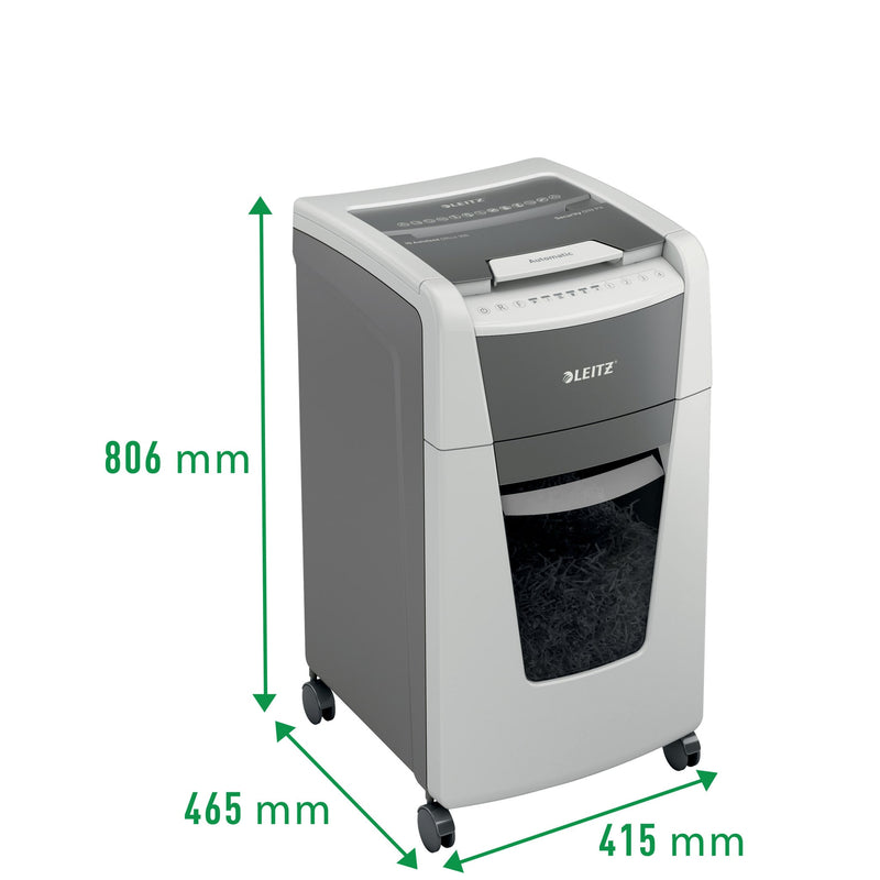 Leitz -  80160000 papiervernietiger Microversnippering 55 dB 22 cm Grijs, Wit