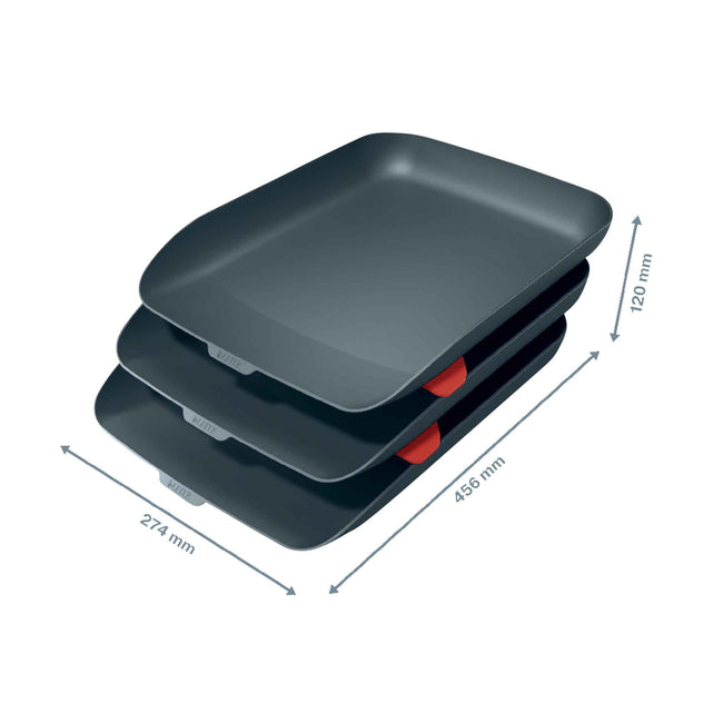 Leitz -  53582089 brievenbakje Polystyreen (PS) Zwart