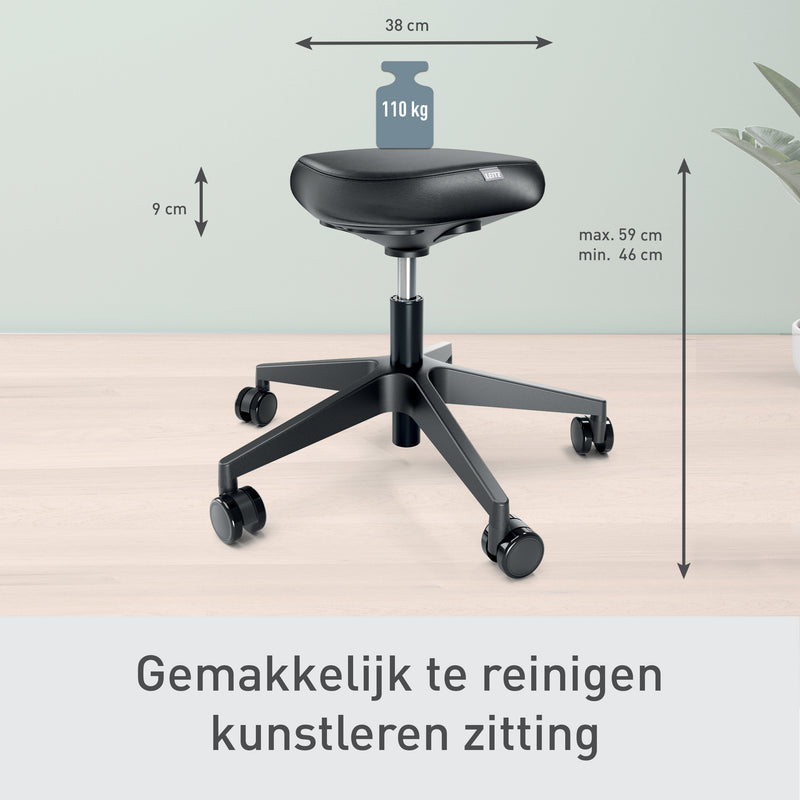 Leitz -  65780095 bureau- en computerstoel Gecapitonneerde zitting