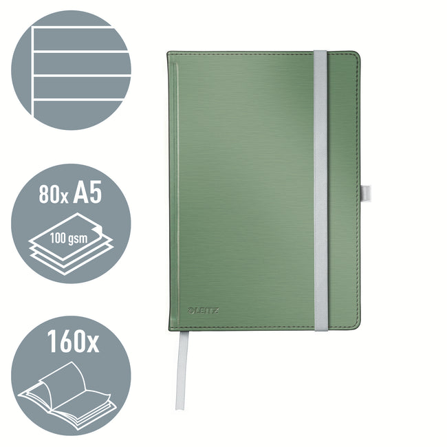 Leitz -  44851053 schrijfblok schrift A5 80 vel Groen