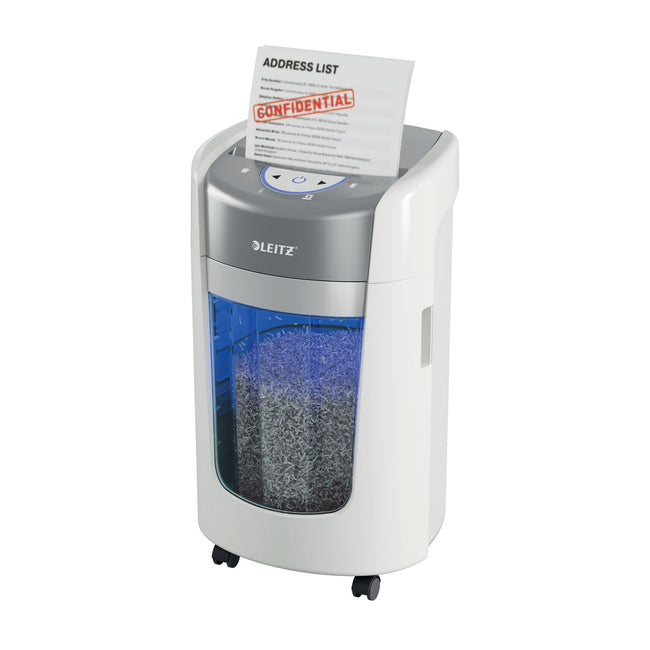 Leitz -  IQ OptiMax Home 225 papiervernietiger Microversnippering 58 dB Grijs, Wit