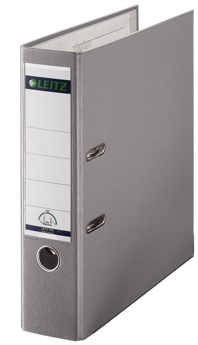 Leitz -  Ordner  1010 180 graden 80mm pp a4 grijs