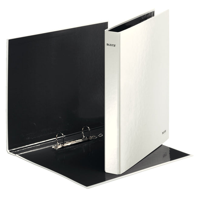 Leitz -  WOW Ring binder pearl white ringband A4 Wit