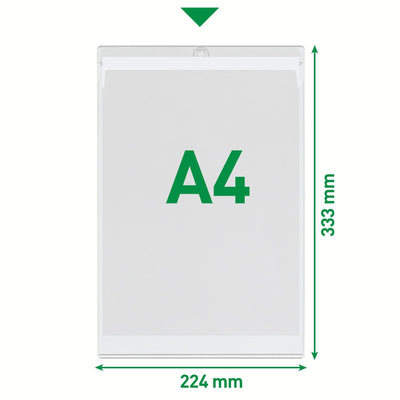 Leitz -  U-map met ophangoog  premium pvc a4 50st