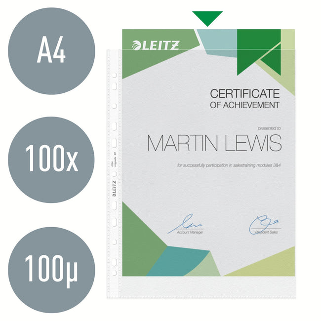 Leitz -  Showtas  premium 0.10mm pp a4 transparant