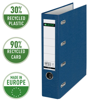 Leitz -  Giro bank ordner  a4 dubb mech 80mm pp bl | 5 stuks