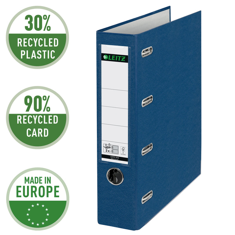 Leitz -  Giro bank ordner  a4 dubb mech 80mm pp bl | 5 stuks