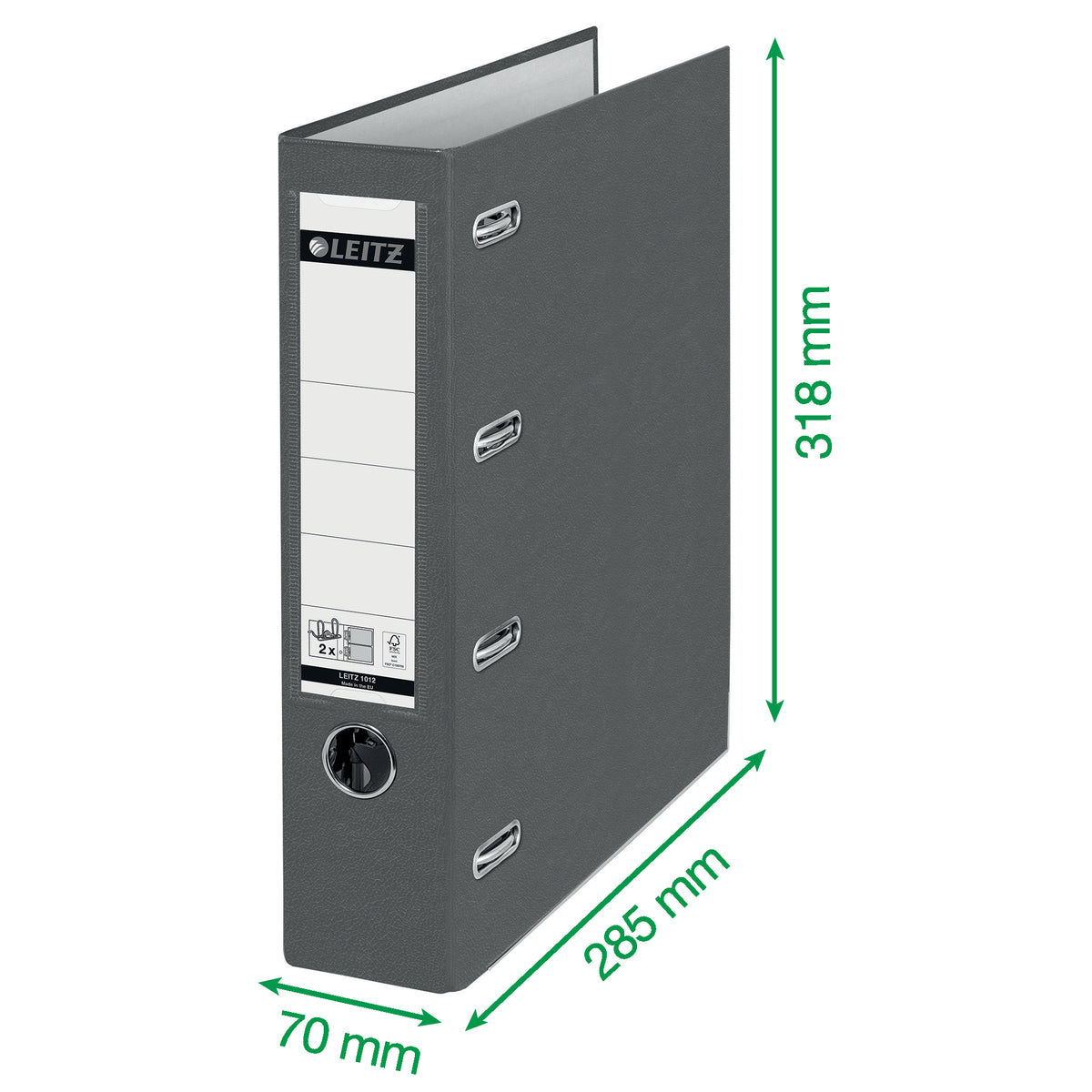 Leitz -  Giro bank ordner  a4 dubb mech 80mm pp bl | 5 stuks