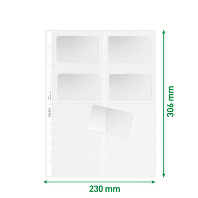 Leitz -  Showtas  premium visitekrt pp a4 glashelder | 10 stuks