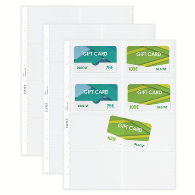 Leitz -  Showtas  premium visitekrt pp a4 glashelder | 10 stuks