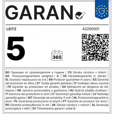 Leitz -  Ordner ltz 4225 panorama 180° 80mm pp a4 3tas wt | 10 stuks