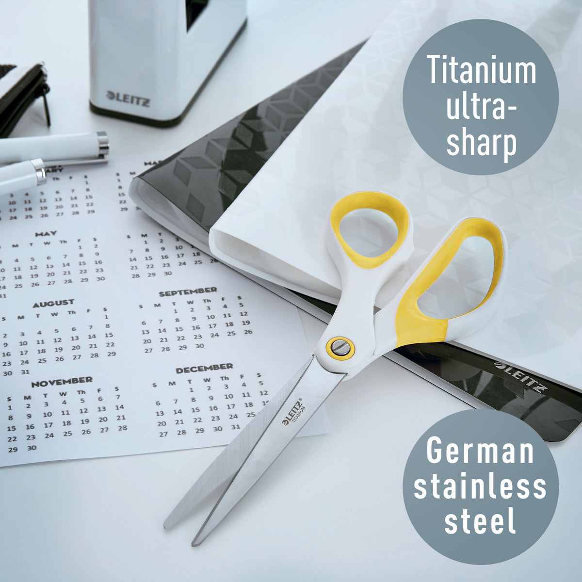Leitz -  Schaar  wow 205mm titanium geel | 5 stuks