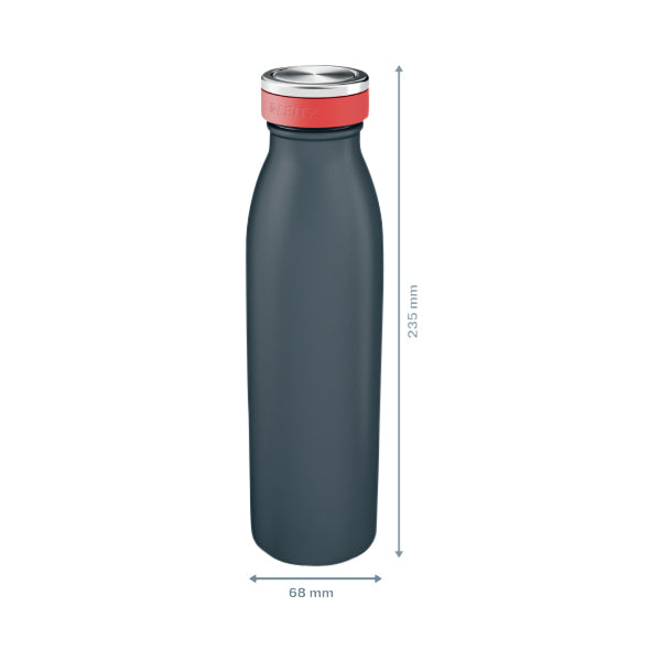 Leitz -  Drinkfles  cosy geïsoleerd grijs 500ml | 12 stuks