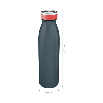 Leitz -  Drinkfles  cosy geïsoleerd grijs 500ml | 12 stuks