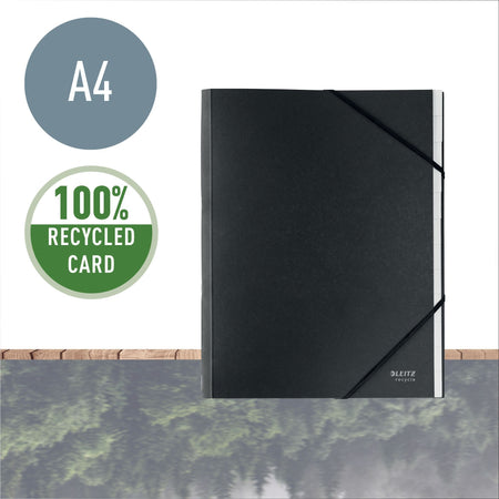 Leitz -  Sorteermap  recycle 12-tabs zwart | 4 stuks