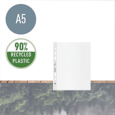 Leitz -  Showtas  recycle 100µ pp a5 transparant | 4 stuks