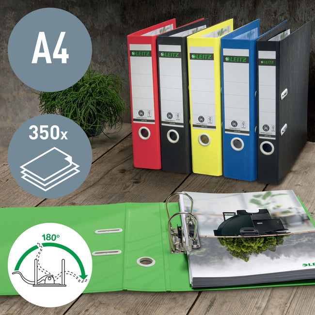 Leitz -  Ordner  recycle 180° 50mm geel | 10 stuks