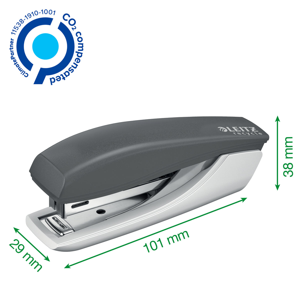 Leitz -  Nietmachine  nexxt mini 10 vel rood | 6 stuks