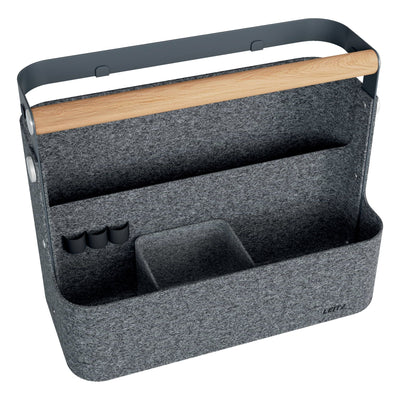 Leitz -  Bureau organizer  draagbaar han donkergrijs | 4 stuks
