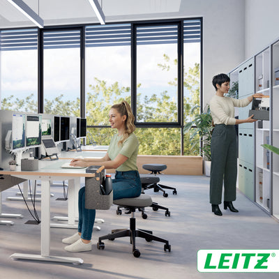 Leitz -  Bureau organizer  draagbaar han donkergrijs | 4 stuks