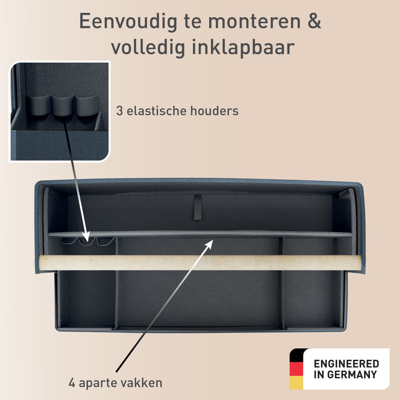 Leitz -  Bureau organizer  draagbaar stof donkergrijs | 8 stuks
