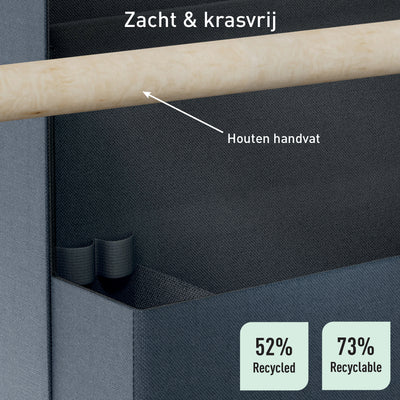 Leitz -  Bureau organizer  draagbaar stof donkergrijs | 8 stuks