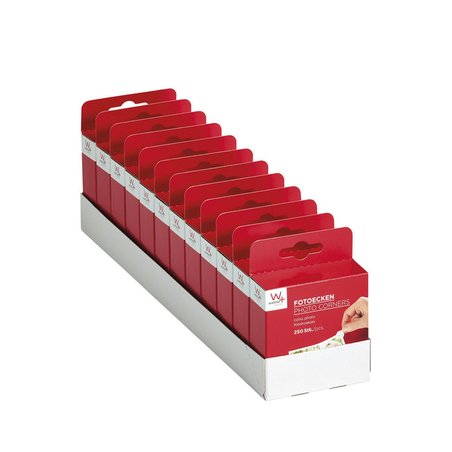 Walther design -  Fotohoeken design 10x18mm 250 stuks