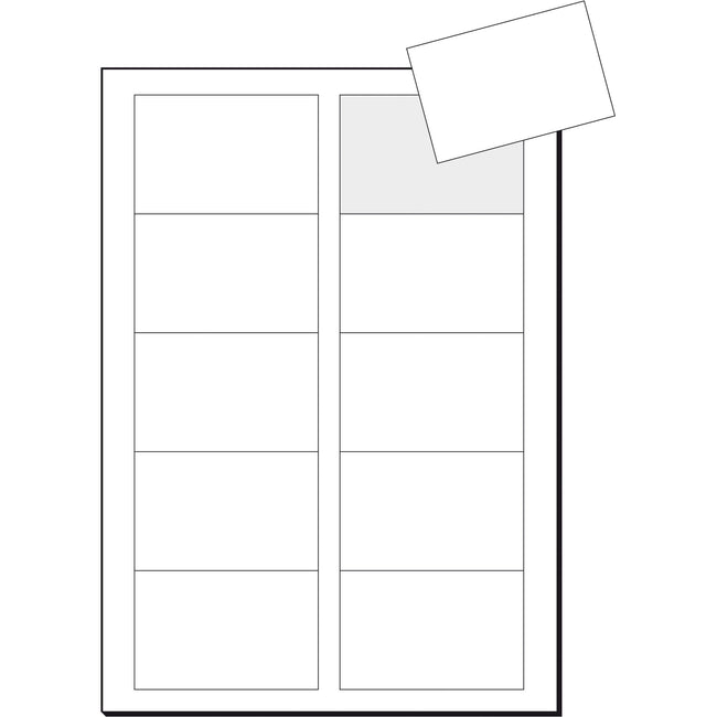 Sigel -  Visitekaart  85x55mm blanco 190gr wit | 20 stuks