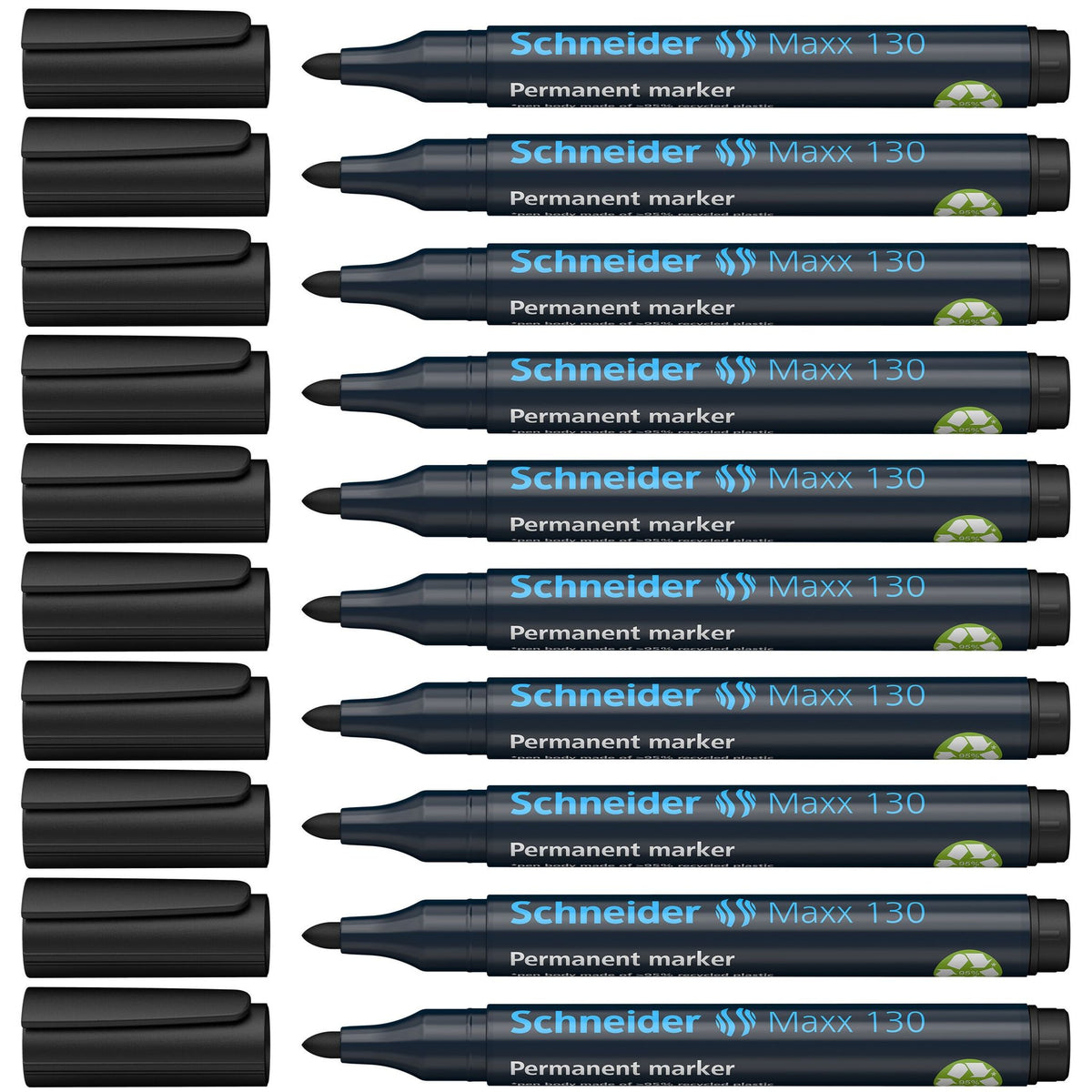 Schneider -  Permanent marker maxx 130 1-3mm zwart | 10 stuks
