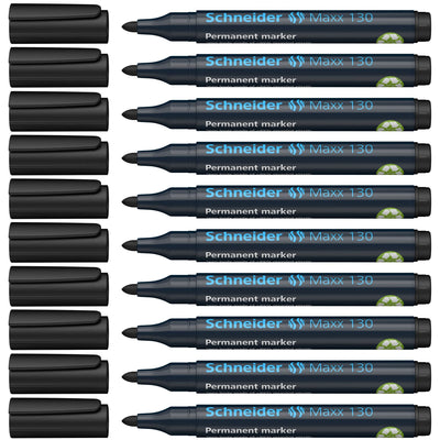 Schneider -  Permanent marker maxx 130 1-3mm zwart | 10 stuks