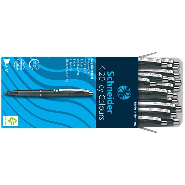 Schneider -  Balpen k20 icy colours m zwart