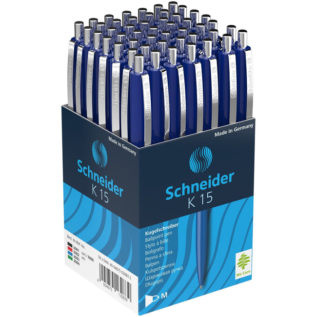 Schneider -  Balpen k15 m blauw