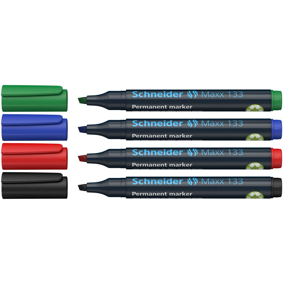 Schneider -  Permanent marker maxx 133 1-4mm 4st ass